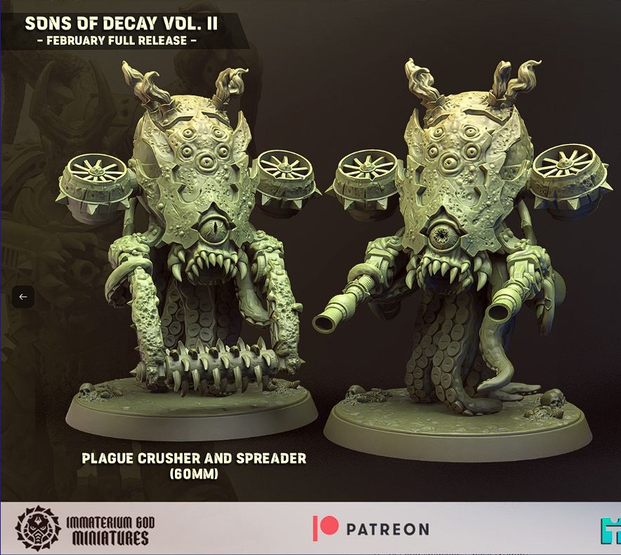 Plague Spreader/Crusher by Immaterium God Miniatures