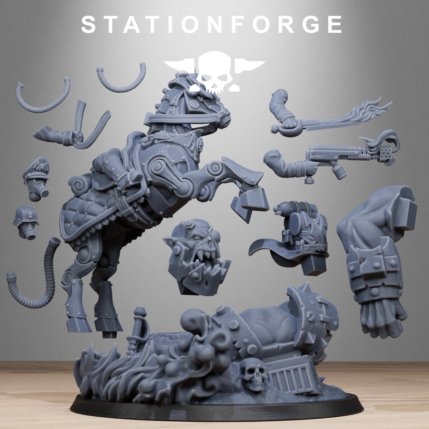 GrimGuard Officer Horseman by Station Forge