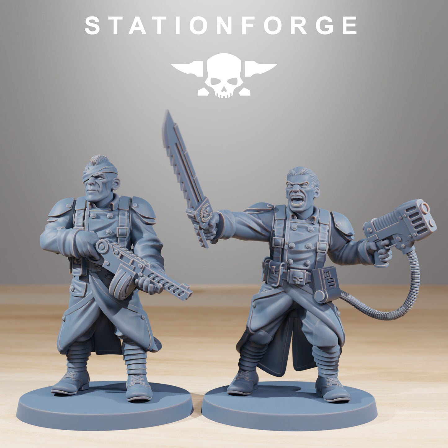 Grim Guard Combatants by Station Forge
