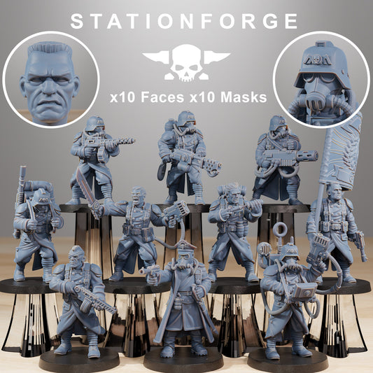 Grim Guard Combatants by Station Forge