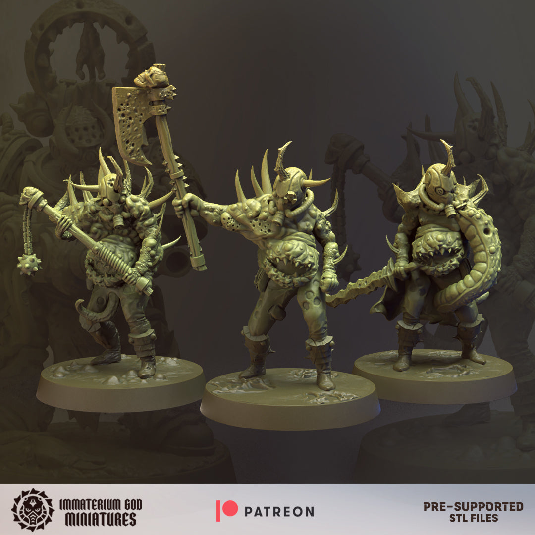Plaguewalkers by Immaterium God Miniatures